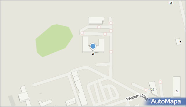Bartoszyce, Wyszyńskiego Stefana, ks. kard., 28, mapa Bartoszyce
