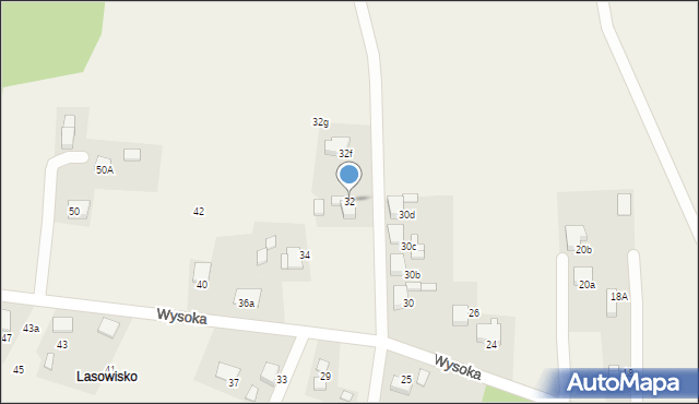 Bełk, Wysoka, 32, mapa Bełk