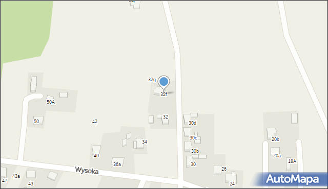 Bełk, Wysoka, 32f, mapa Bełk