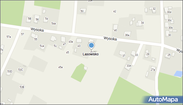 Bełk, Wysoka, 41, mapa Bełk