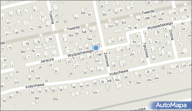 Biała Podlaska, Wyspiańskiego Stanisława, 18, mapa Białej Podlaskiej