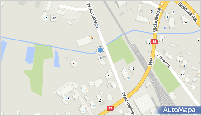 Bielsk Podlaski, Wyszyńskiego Stefana, ks. kard., 6, mapa Bielsk Podlaski