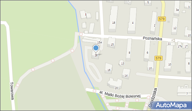 Błonie, Wyszyńskiego Stefana, ks. kard., 18, mapa Błonie