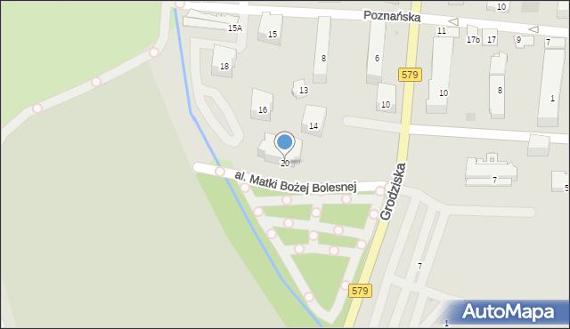 Błonie, Wyszyńskiego Stefana, ks. kard., 20, mapa Błonie