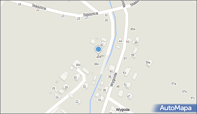 Bochnia, Wygoda, 40A, mapa Bochni