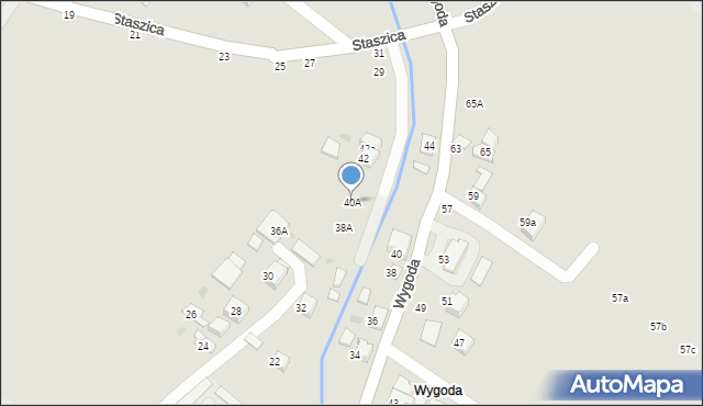 Bochnia, Wygoda, 40A, mapa Bochni