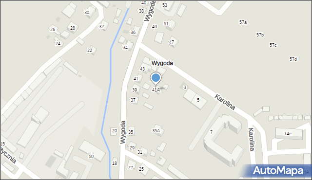 Bochnia, Wygoda, 41A, mapa Bochni
