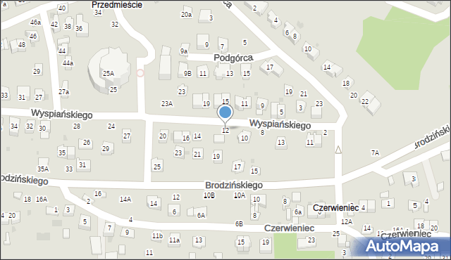 Bochnia, Wyspiańskiego Stanisława, 12, mapa Bochni