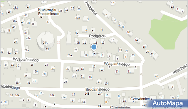 Bochnia, Wyspiańskiego Stanisława, 15, mapa Bochni