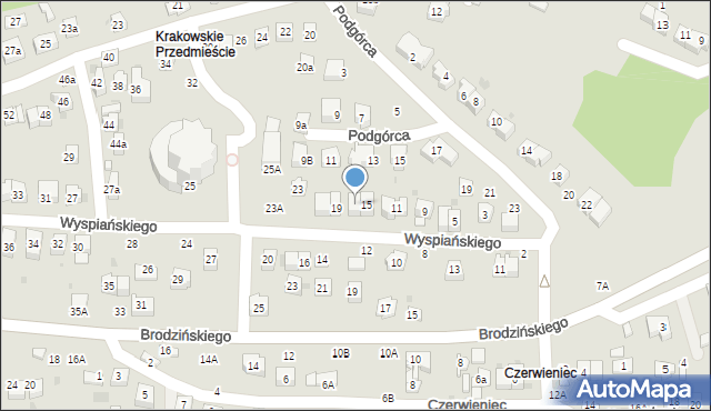 Bochnia, Wyspiańskiego Stanisława, 17, mapa Bochni