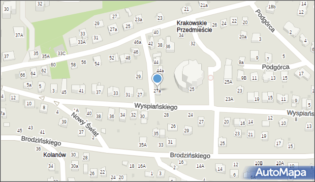 Bochnia, Wyspiańskiego Stanisława, 27a, mapa Bochni