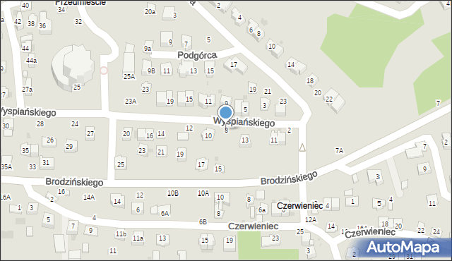 Bochnia, Wyspiańskiego Stanisława, 8, mapa Bochni