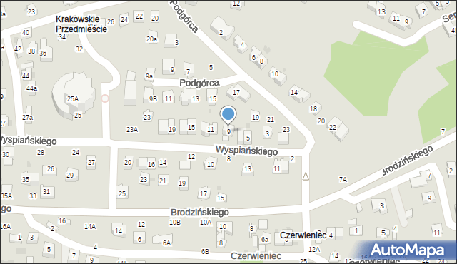 Bochnia, Wyspiańskiego Stanisława, 9, mapa Bochni