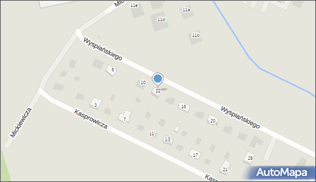 Boguchwała, Wyspiańskiego Stanisława, 12, mapa Boguchwała