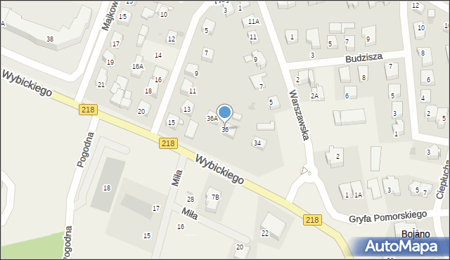 Bojano, Wybickiego Józefa, gen., 36, mapa Bojano