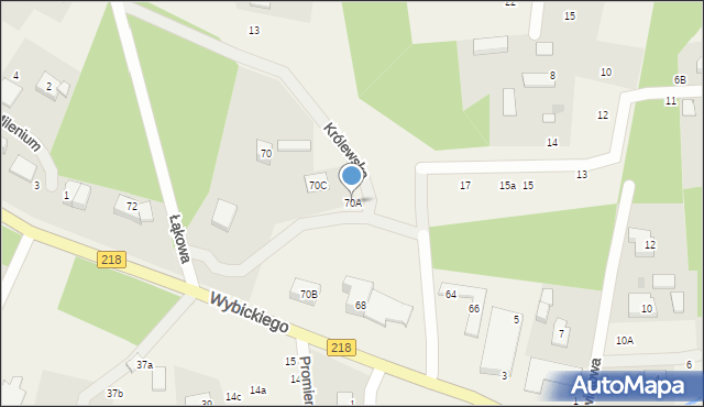 Bojano, Wybickiego Józefa, gen., 70A, mapa Bojano