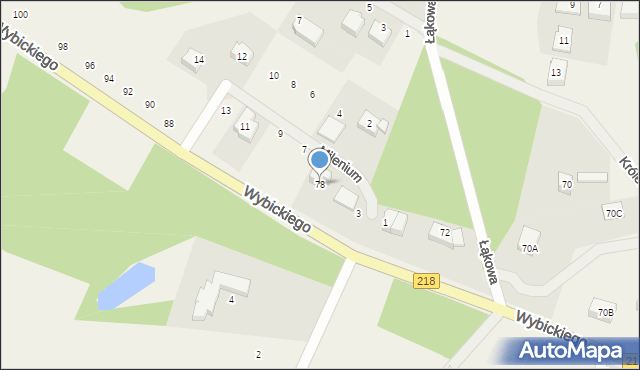 Bojano, Wybickiego Józefa, gen., 78, mapa Bojano