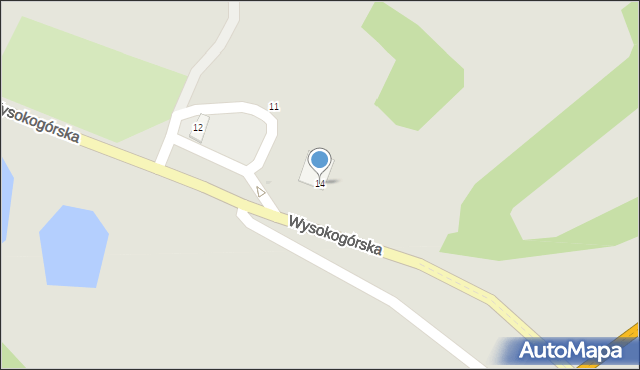 Bolków, Wysokogórska, 14, mapa Bolków