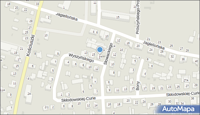 Brańsk, Wyszyńskiego Stefana, ks. kard., 17, mapa Brańsk