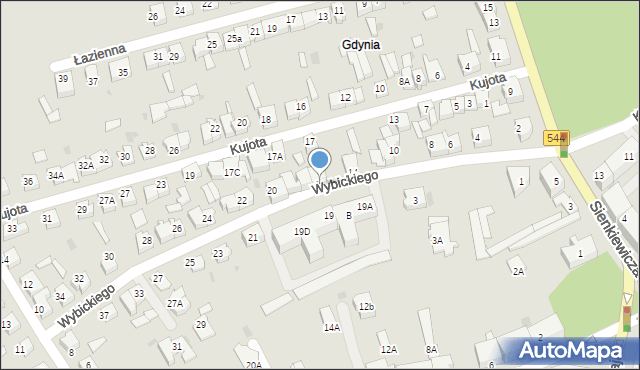 Brodnica, Wybickiego Józefa, gen., 16, mapa Brodnica