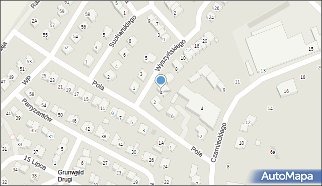 Brodnica, Wyszyńskiego Stefana, ks. kard., 4, mapa Brodnica
