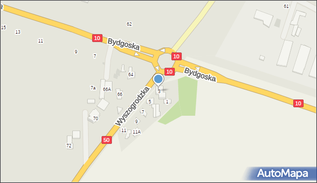 Brody, Wyszogrodzka, 3, mapa Brody