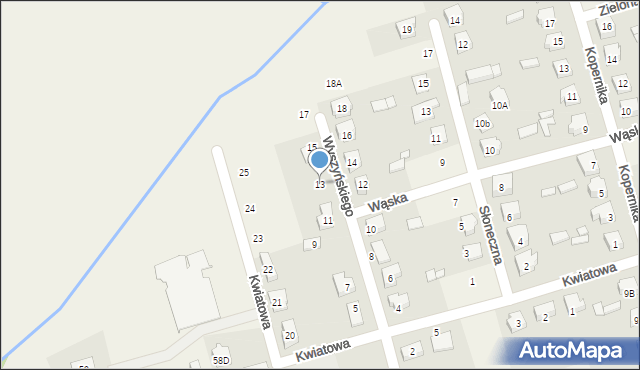 Brudzew, Wyszyńskiego Stefana, ks. kard., 13, mapa Brudzew