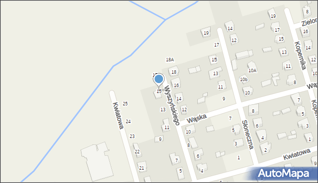 Brudzew, Wyszyńskiego Stefana, ks. kard., 15, mapa Brudzew