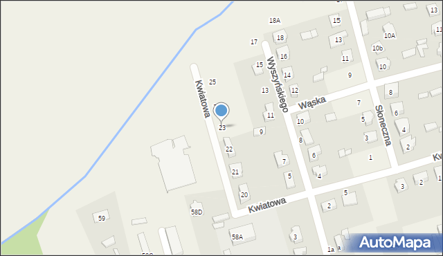 Brudzew, Wyszyńskiego Stefana, ks. kard., 23, mapa Brudzew