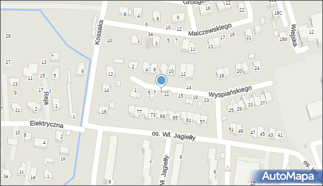 Brzesko, Wyspiańskiego Stanisława, 9, mapa Brzesko