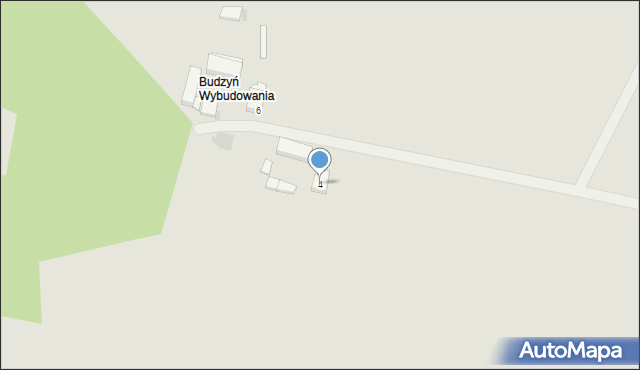 Budzyń, Wybudowanie, 6, mapa Budzyń