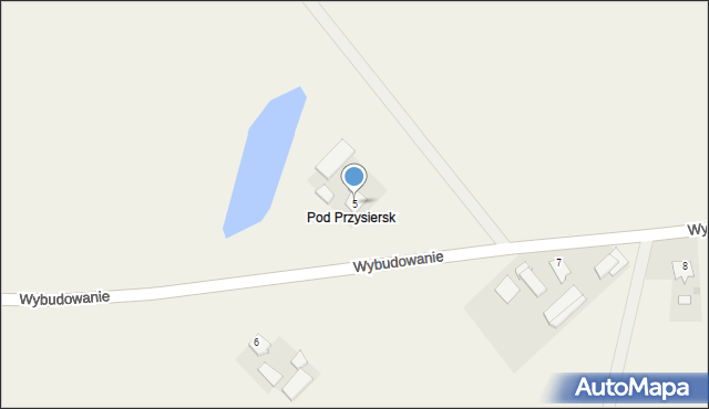 Bukowiec, Wybudowanie, 5, mapa Bukowiec