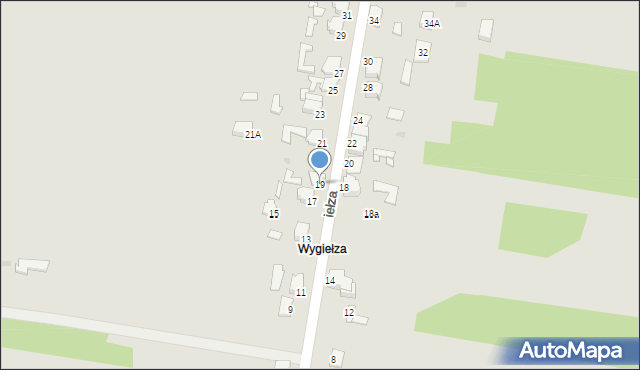 Bukowno, Wygiełza, 19, mapa Bukowno