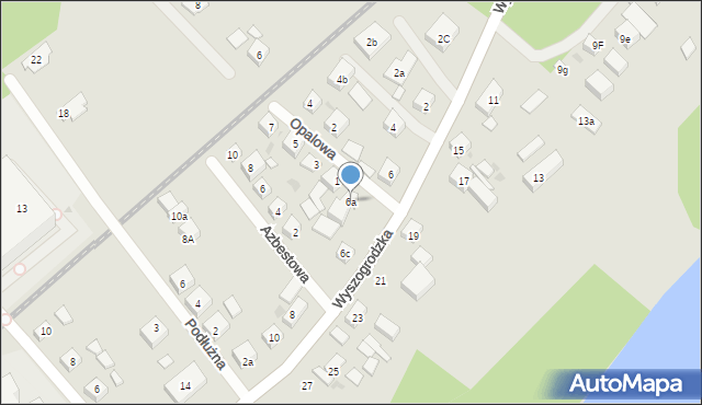 Bydgoszcz, Wyszogrodzka, 6a, mapa Bydgoszczy