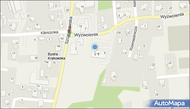 Bystra, Wyzwolenia, 4, mapa Bystra