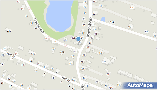 Bytom, Wyszyńskiego Stefana, ks. prym. kard., 42, mapa Bytomia