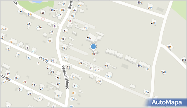 Bytom, Wyszyńskiego Stefana, ks. prym. kard., 61, mapa Bytomia