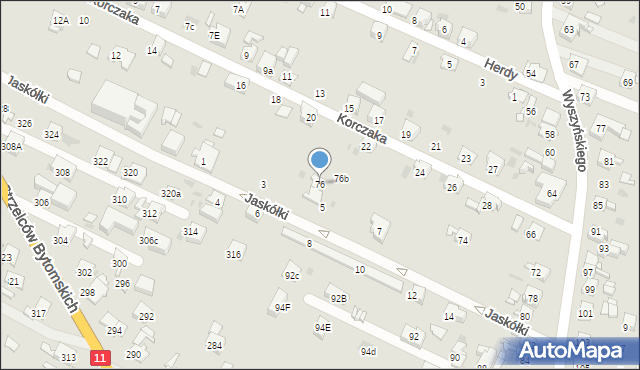 Bytom, Wyszyńskiego Stefana, ks. prym. kard., 76, mapa Bytomia