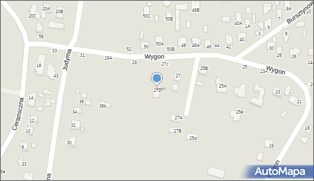 Chełm, Wygon, 27D, mapa Chełma