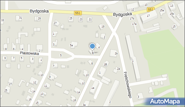Chełmża, Wyszyńskiego Stefana, ks. kard., 6, mapa Chełmża