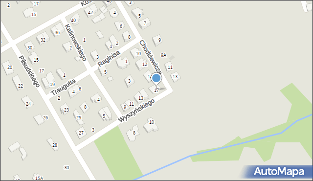 Choroszcz, Wyszyńskiego Stefana, ks. kard., 17, mapa Choroszcz