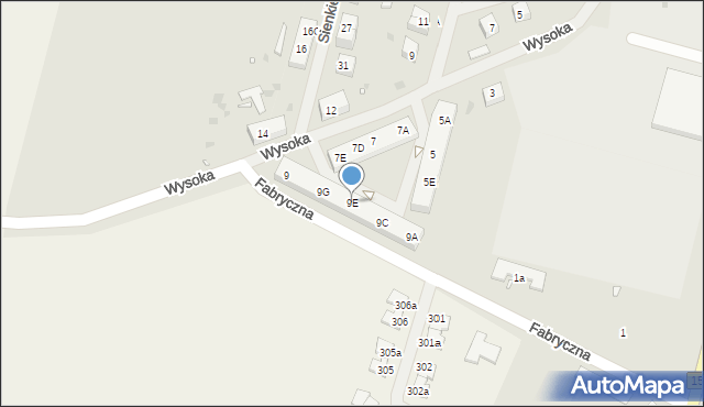 Choszczno, Wysoka, 9E, mapa Choszczno