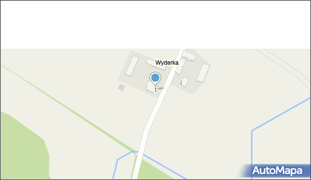 Chrostowo Wielkie, Wyderka, 1, mapa Chrostowo Wielkie