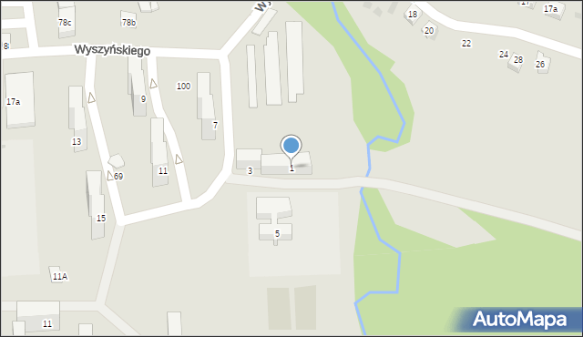 Chrzanów, Wyszyńskiego Stefana, ks. kard., 1, mapa Chrzanów