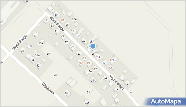 Chwaszczyno, Wybickiego Józefa, gen., 16, mapa Chwaszczyno