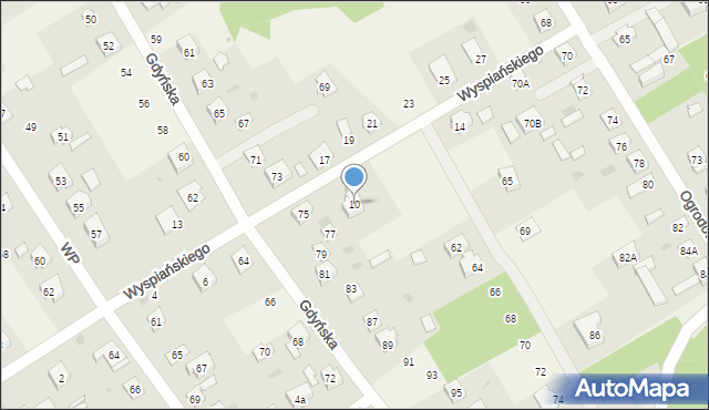Chylice, Wyspiańskiego Stanisława, 10, mapa Chylice
