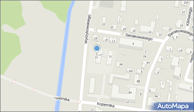 Ciechanów, Wyrzykowskiego Tadeusza, 9, mapa Ciechanów