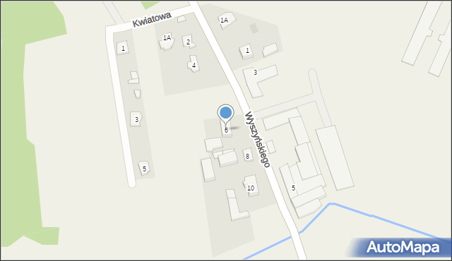Cięciwa, Wyszyńskiego Stefana, ks. kard., 6, mapa Cięciwa