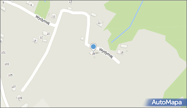 Ciężkowice, Wydymaj, 16, mapa Ciężkowice