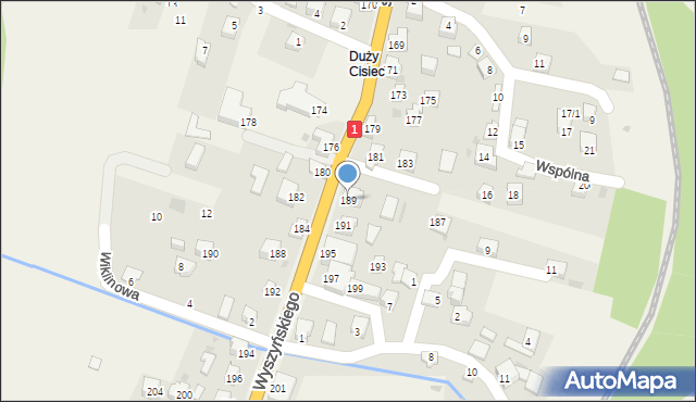 Cisiec, Wyszyńskiego Stefana, ks. prym. kard., 189, mapa Cisiec